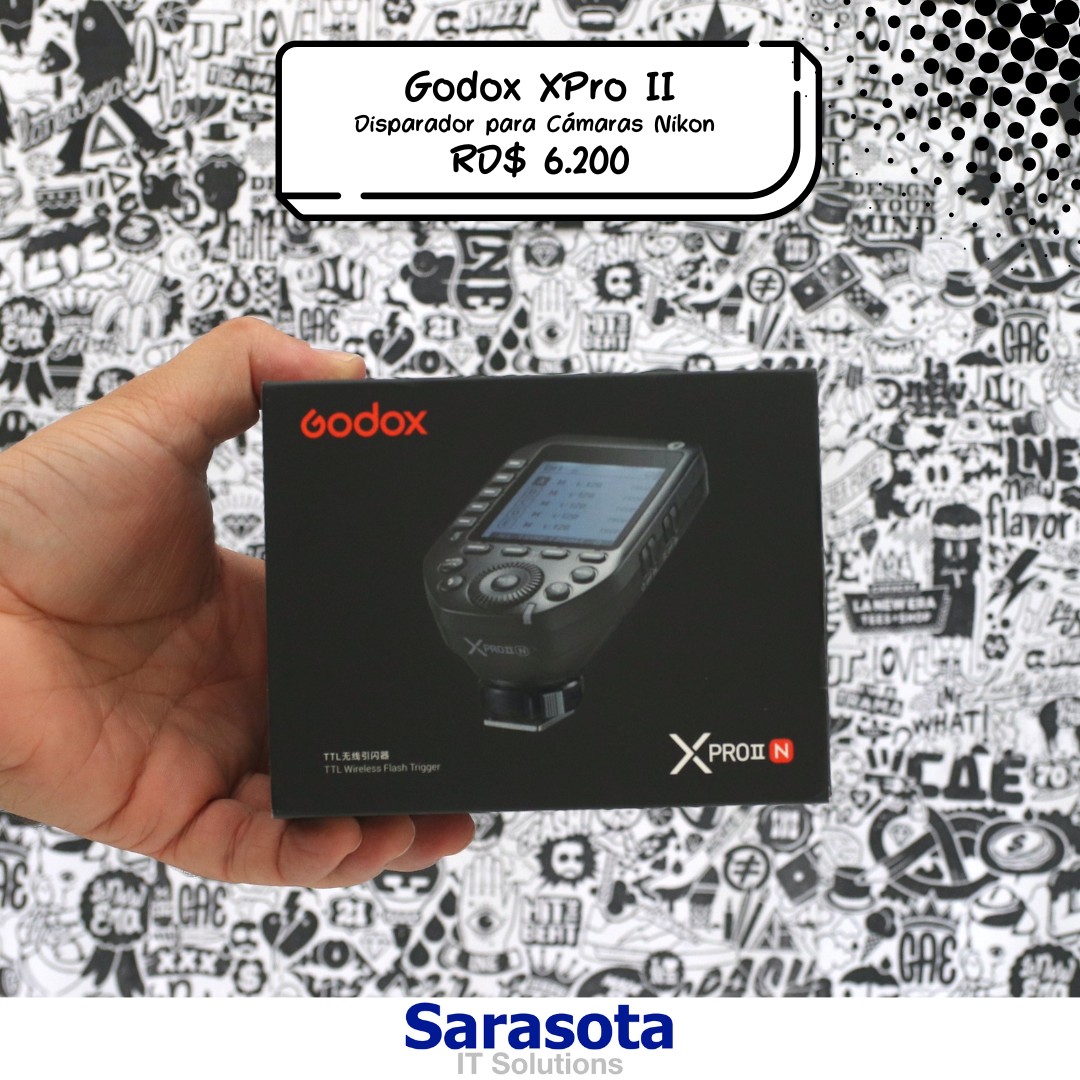 camaras y audio - Disparador Godox XPro II para Nikon Garantía 1 año Somos Sarasota
