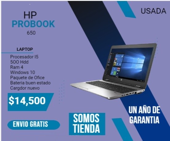 computadoras y laptops - LAPTOP HP PROBOOK 650