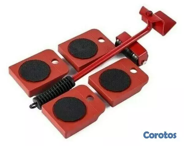 herramientas, jardines y exterior - Base con ruedas para mover electrodomestico Palanca Elevador  2