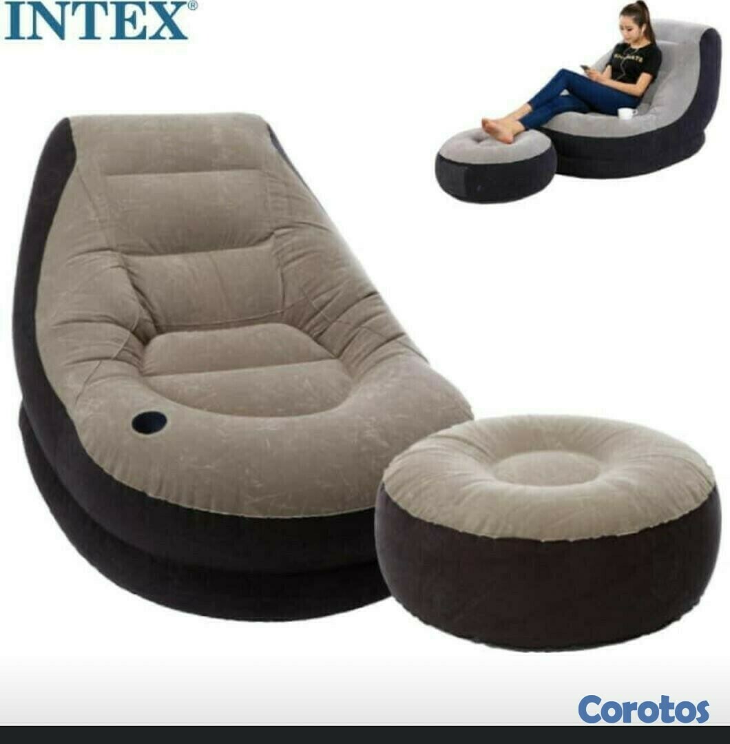 muebles y colchones - Sillon + reposapiés inflable INTEX  1