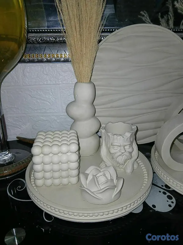 decoración y accesorios - piezas en yeso para pintar  13