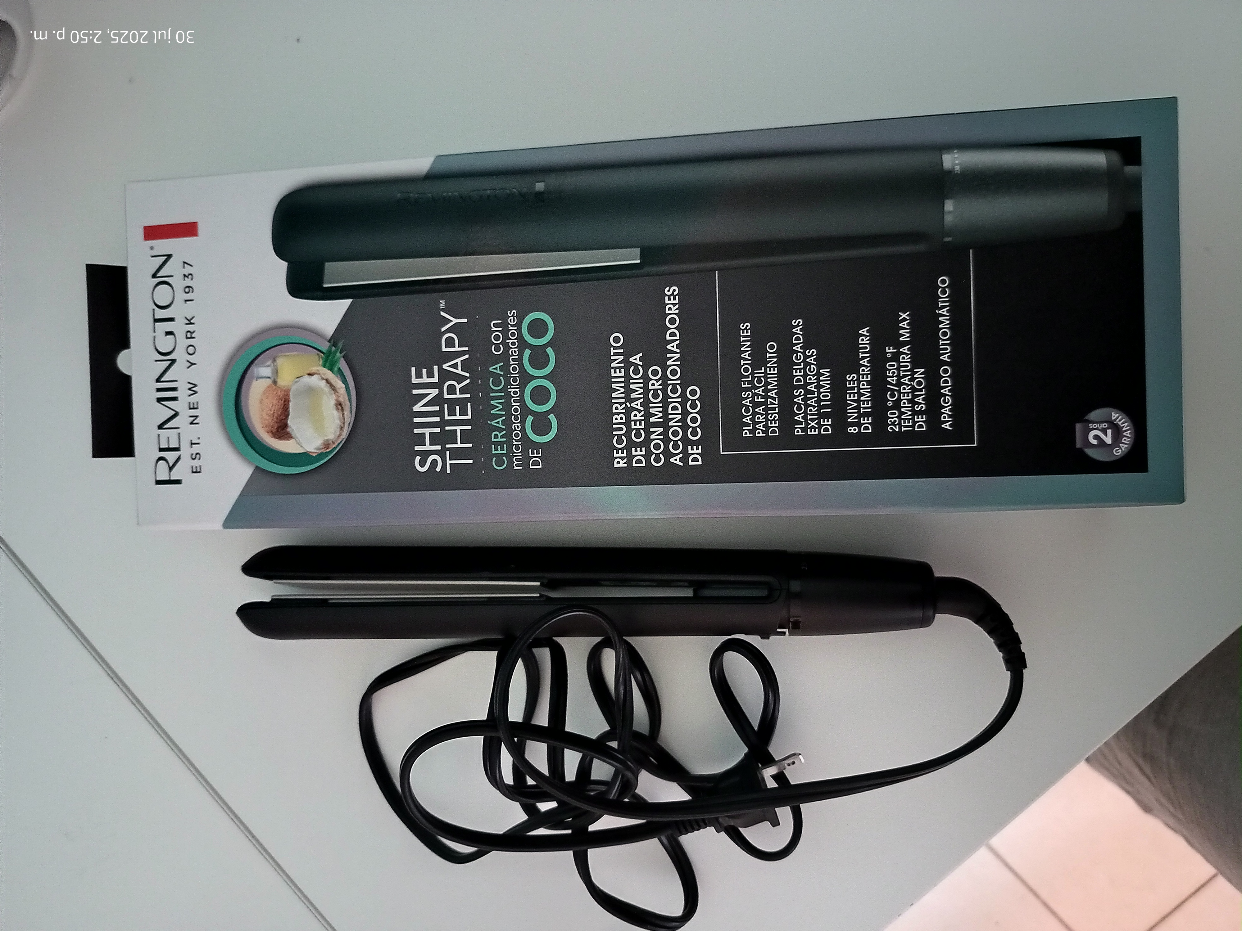 salud y belleza - Plancha Remington Shibe Therapy Coco 0