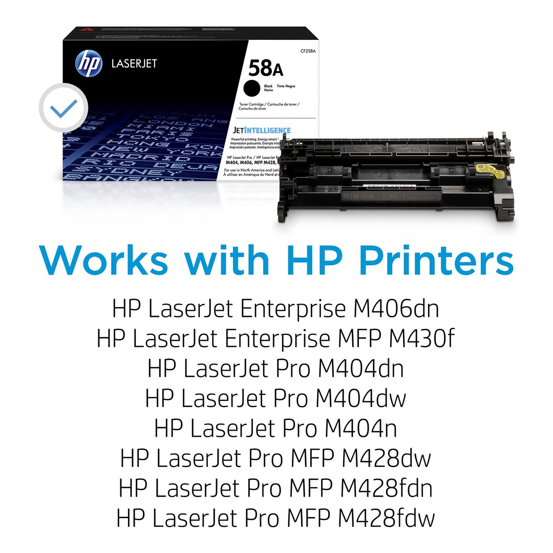 impresoras y scanners - TOTALMENTE NUEVO ORIGINALE 100% 
TONER HP 58A - CF258A - NEGRO 
