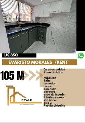 apartamentos - Apartamento en Evaristo morales