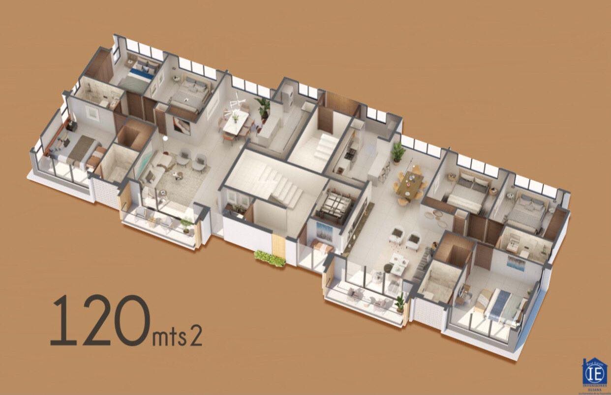 apartamentos - Apartamentos En Torre, Ascensor, 3 Habitaciones, 2 Parqueos, Piscina, Gimnasi    5