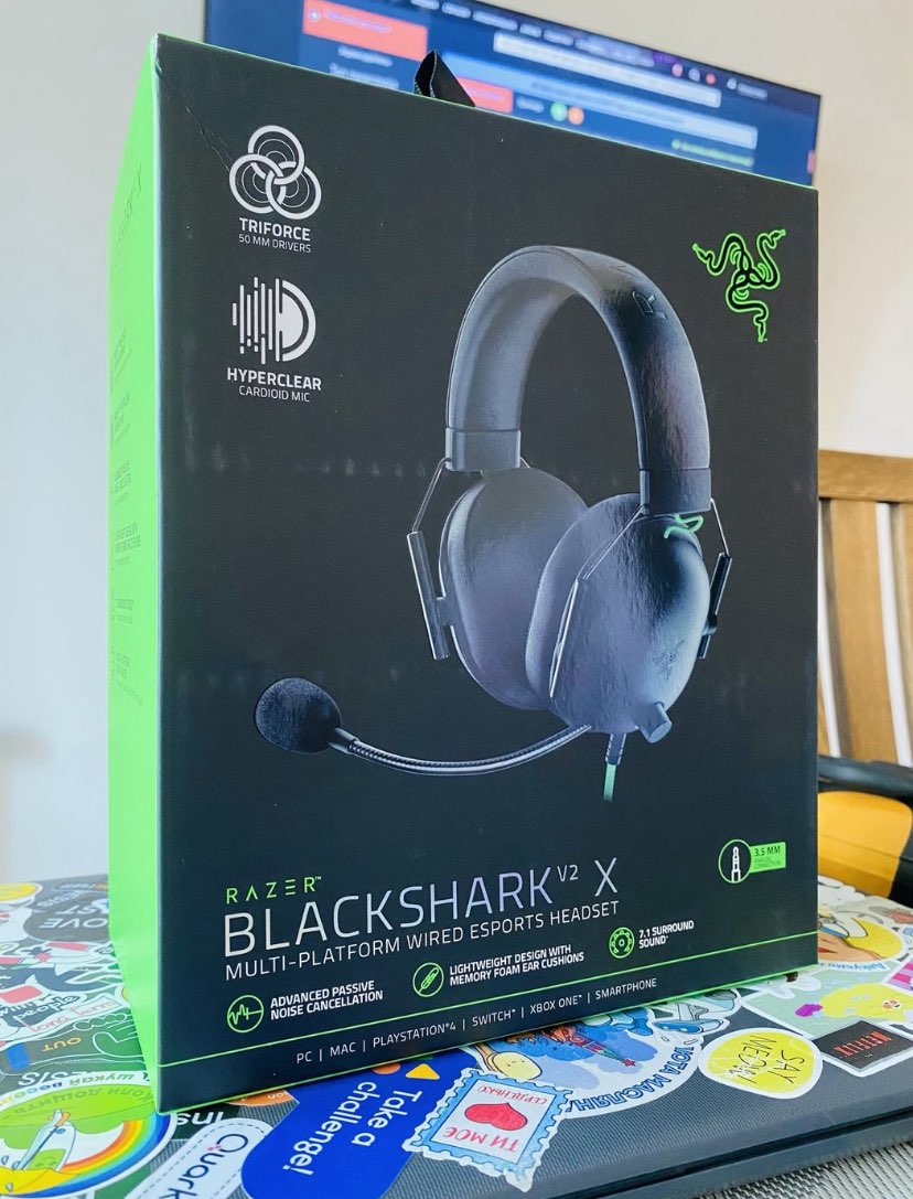 camaras y audio - ⚜️Razer Blackshark V2 X Xbox, PS4, PS5 Alta Gama ⚜️ 7