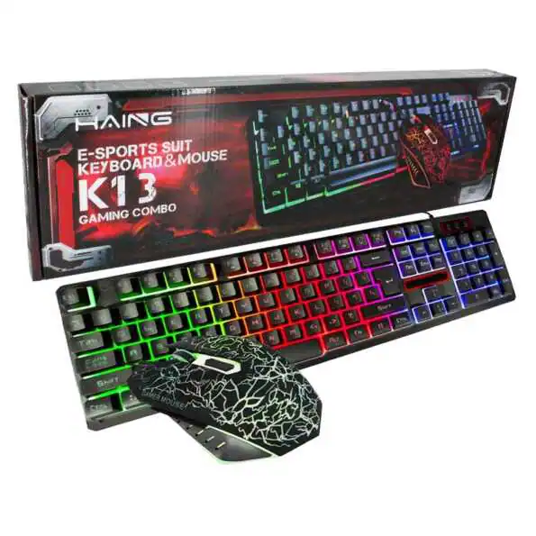 computadoras y laptops - TECLADO Y MOUSE GAMER CON LUCES 