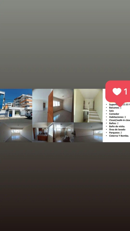 apartamentos - Vendo apartamento detrás universidad del caribe
De tres habitaciones