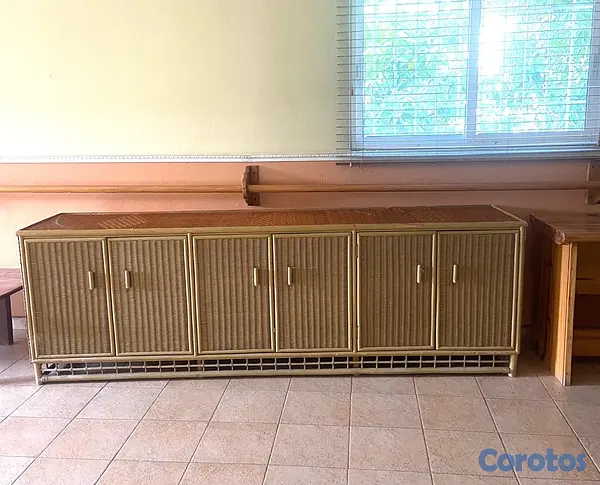 muebles y colchones - Mueble estante en mimbre 2