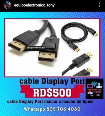 otros electronicos - Cable display por y óptico 2
