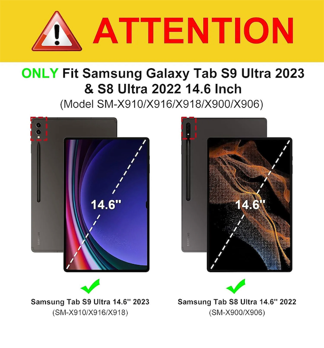accesorios para electronica - Cover Para Samsung Tab S9 Ultra & S8 Ultra 1
