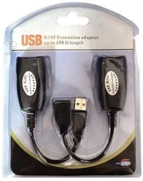 accesorios para electronica - Adaptador de extensión USB 2.0 a RJ45 maximo 150FT largo. 6
