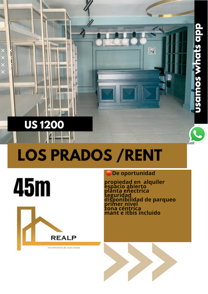 oficinas y locales comerciales - Local primer nivel prados 