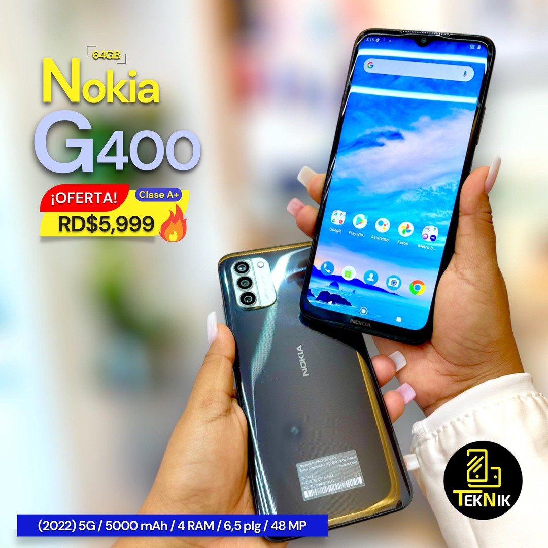 celulares y tabletas - NOKIA G400 64GB (2022) 5G