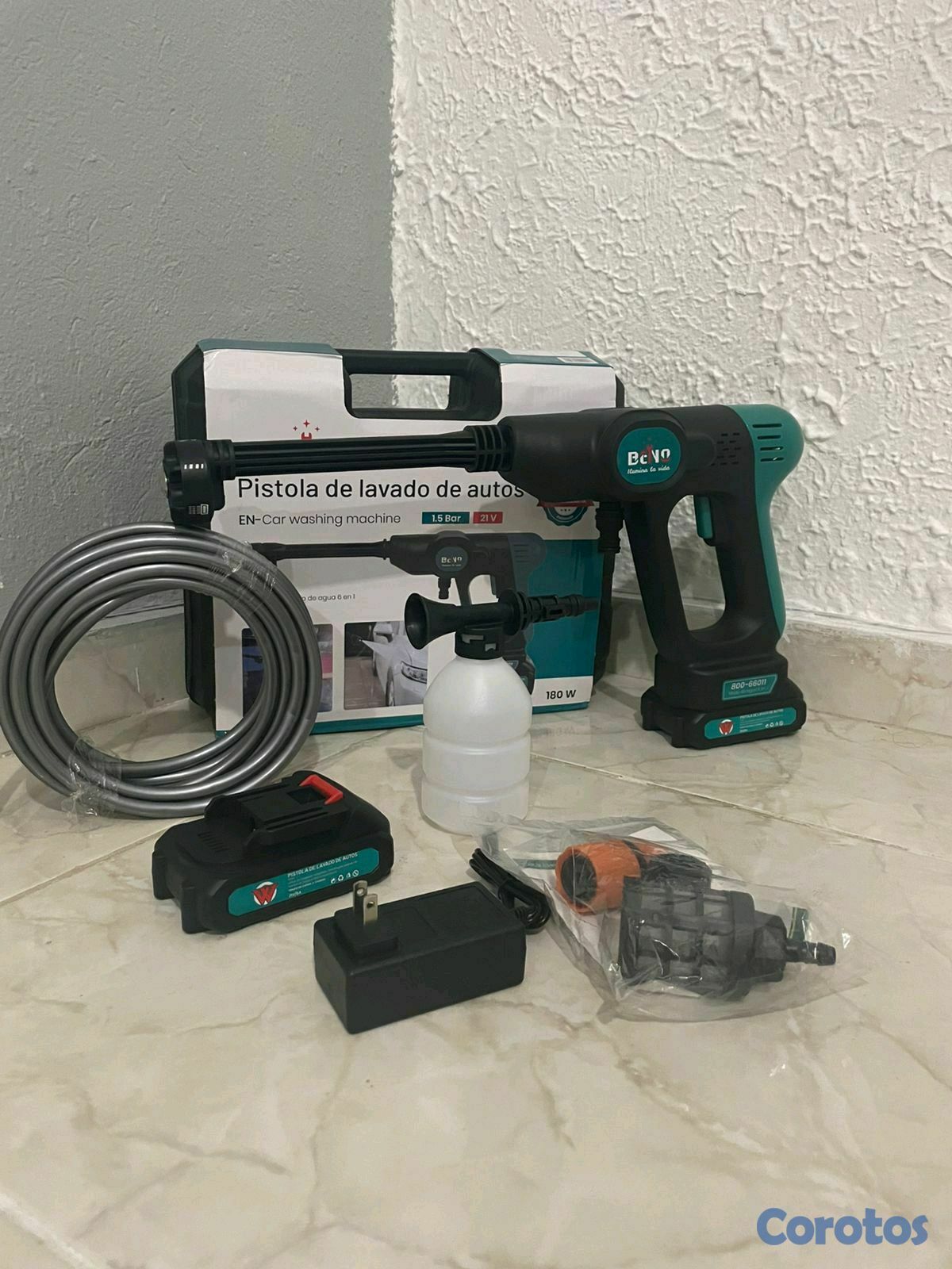 herramientas, jardines y exterior - hidrolavadora inalámbrica recargable 21v 