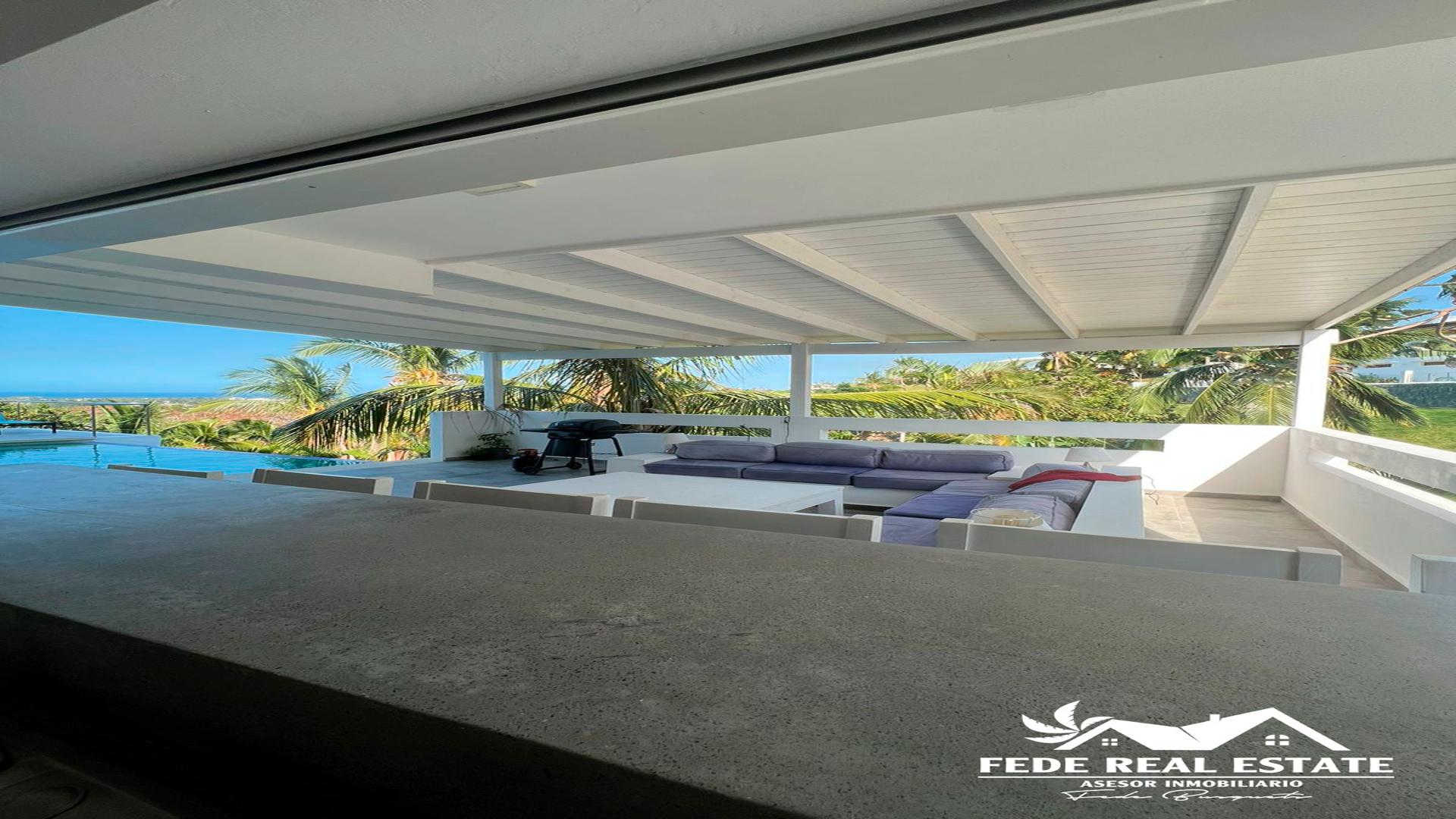casas vacacionales y villas - VILLA DE 4 HABITACIONES CON PISCINA Y JARDÍN 8