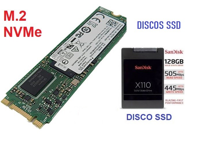 computadoras y laptops - DISCO SOLIDO SSD 120 240 512GB Y 1TB SATA Y M.2 NUEVOS DESDE $1,500 1