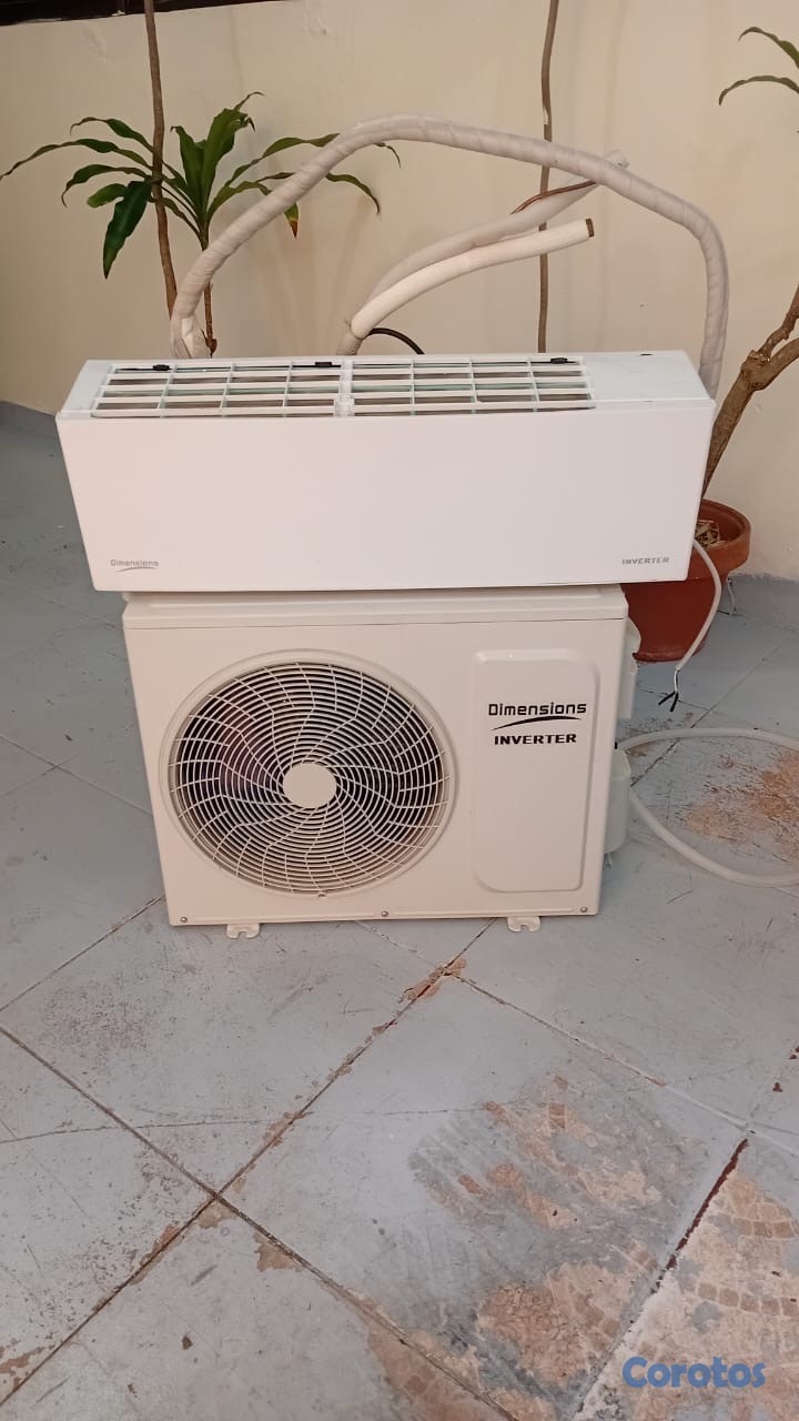 otros electronicos - Aire acondicionado, incluye control y braker incluido 2