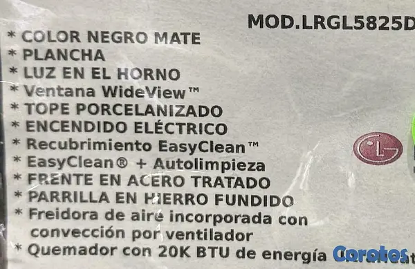 cocina - Estufa LG modelo LRGL5825 instaview. Como nueva (incluye extractor) 4