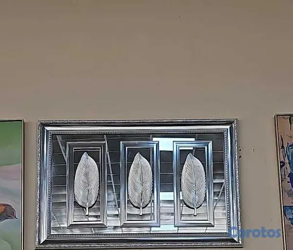muebles y colchones - Cuadro decorativo en aplique tipo espejo 🪞  2