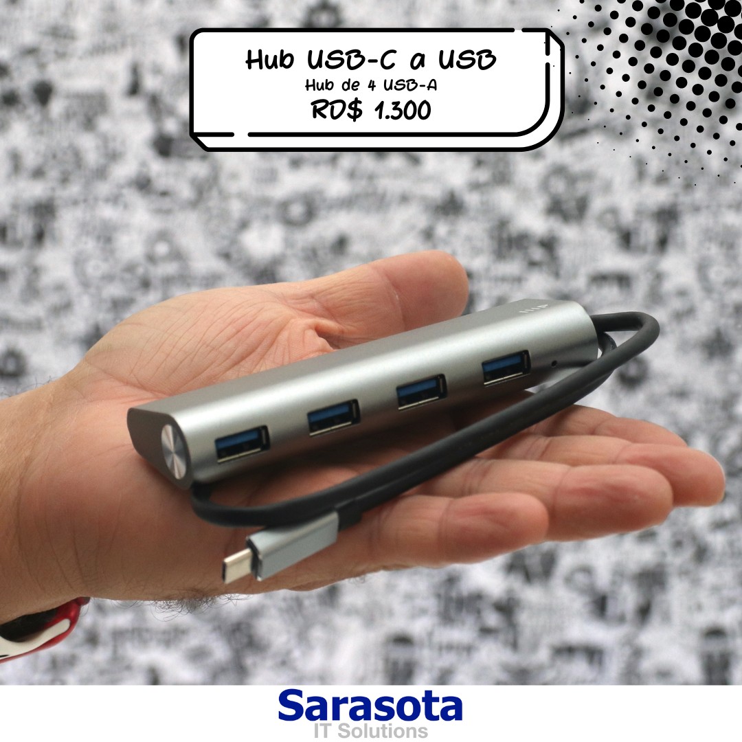 accesorios para electronica - Hub USB-C a USB Somos Sarasota