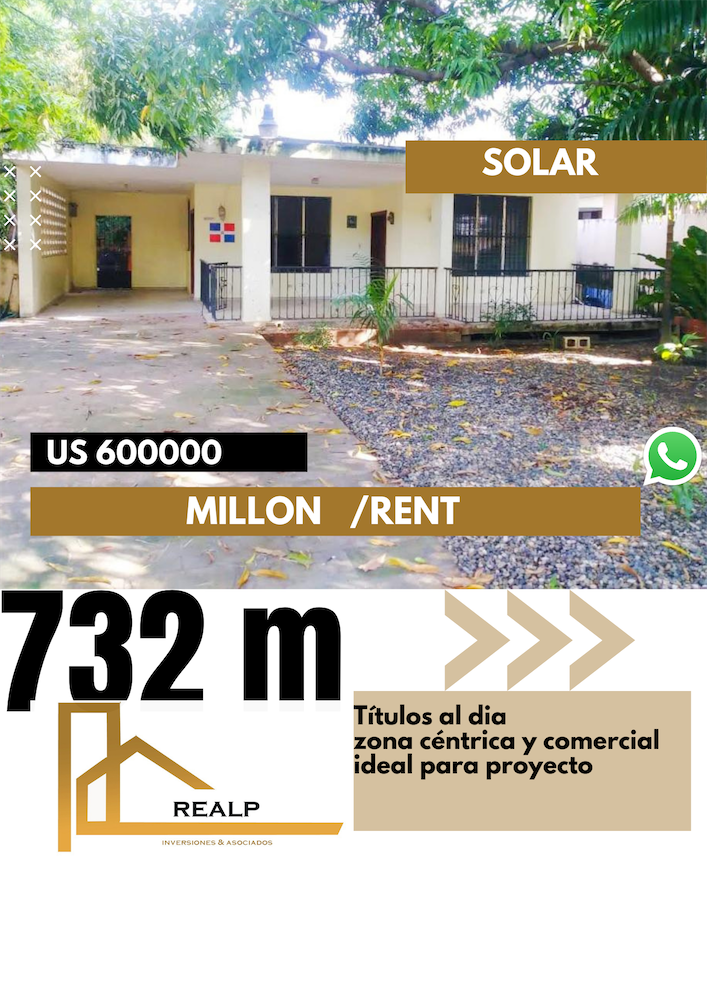 solares y terrenos - Excelente solar para proyecto residencial o comercial