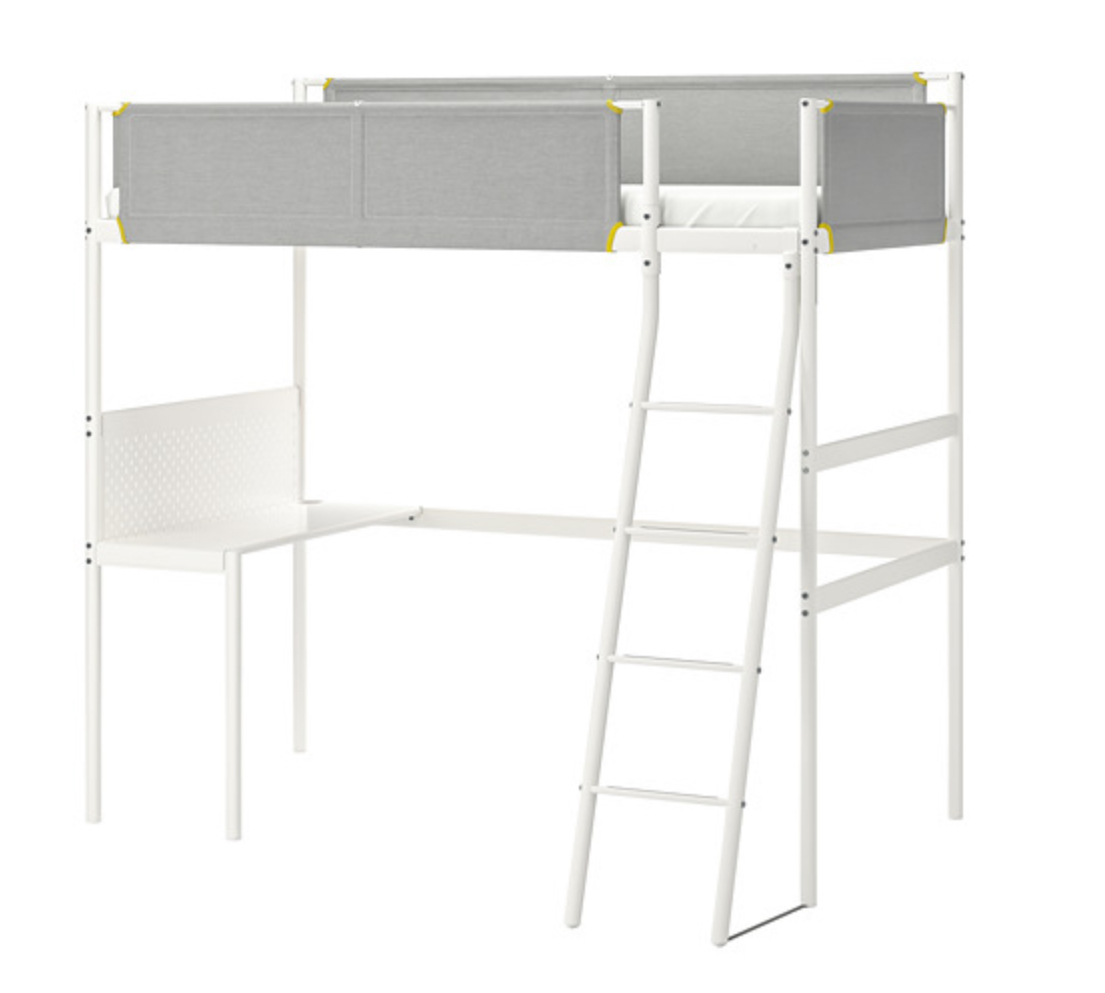 muebles y colchones - Camarote con escritorio y silla incluidos  1