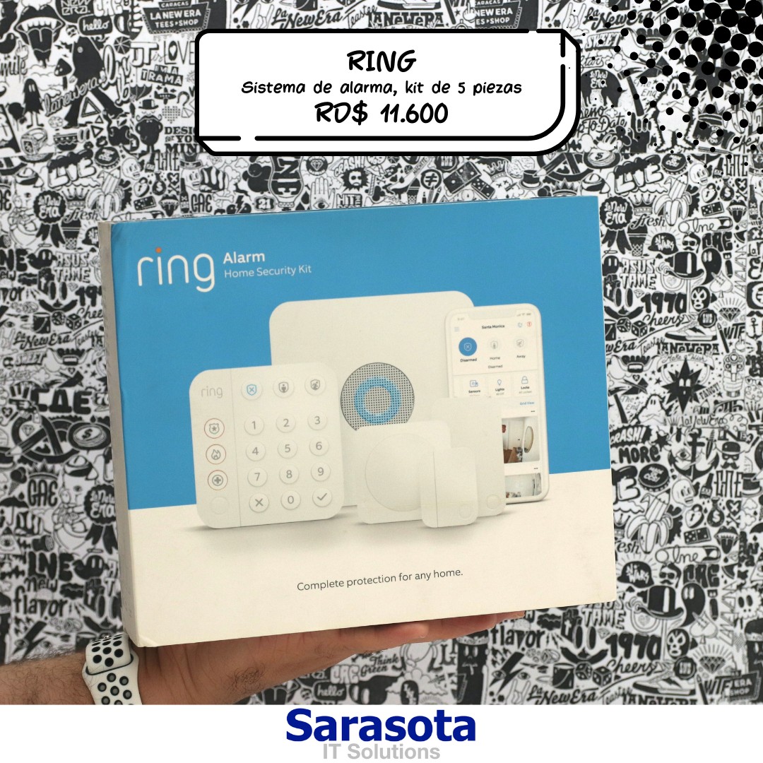 accesorios para electronica - Ring Alarma, Home security kit 5, Somos Sarasota