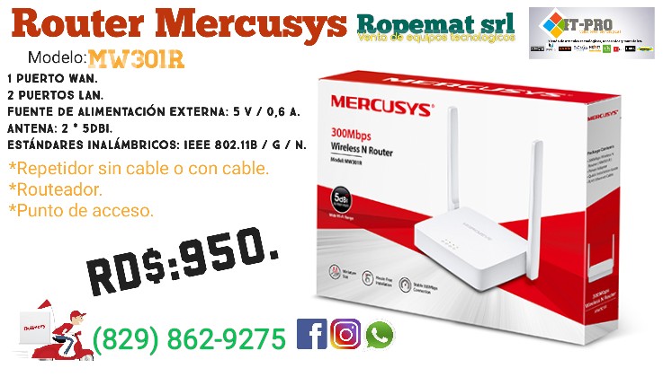Router Mercusys wr301r