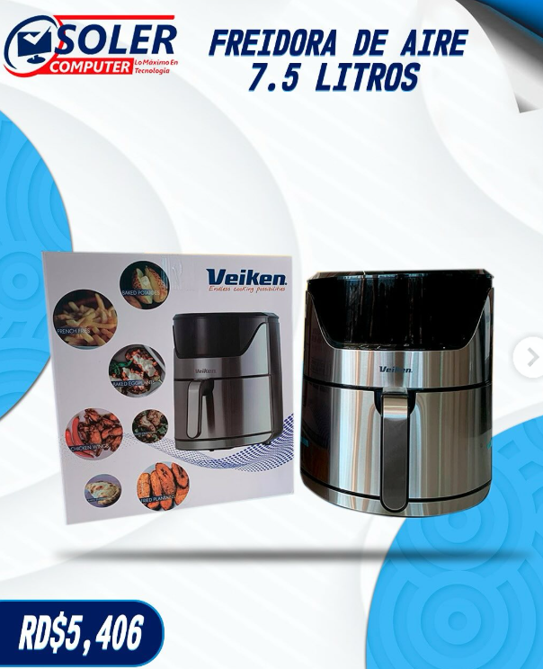 cocina - Freidora de Aires keiven Nueva de:  7.5L
