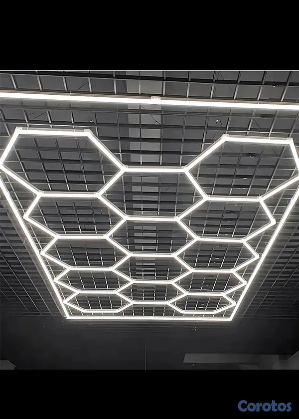 salud y belleza - 💡 Luces Hexagonales LED 14 Cuadrículas – Diseño Moderno y Profesional 🔥 4