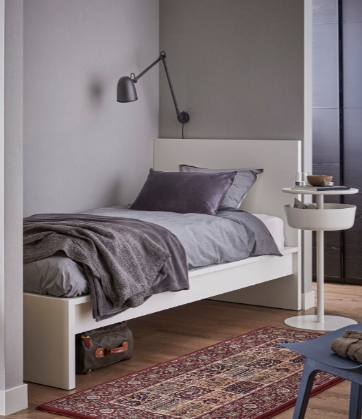 muebles y colchones - Cama twin Malm de Ikea.  