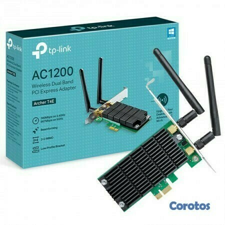 computadoras y laptops - TARJETA DE RED WIFI PCI-E TP-LINK ARCHER T4E, AC1200 DUAL BAND 2.4GHZ/5.0GHZ  1