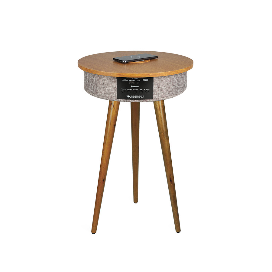 decoración y accesorios - Mesa Epsilon ST-10g, carga de celulares y música por bluetooth y cable aux 0