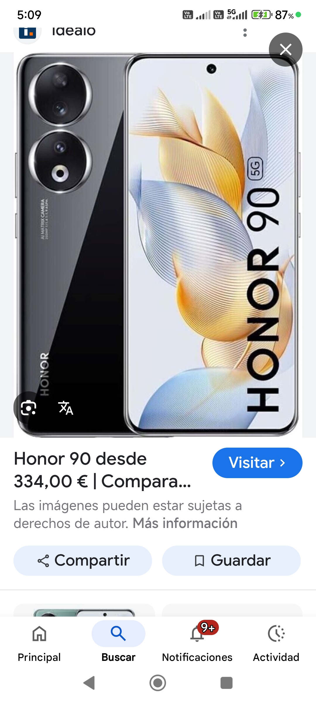 celulares y tabletas - Honor 90. 5G 4