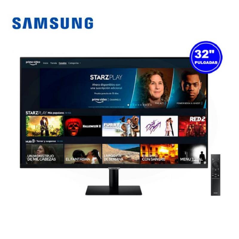 computadoras y laptops - MONITOR SAMSUNG 32” SMART FHD M5. (1920X1080), PLANO, 3000R, 60 HZ, 4MS, HDR10, 