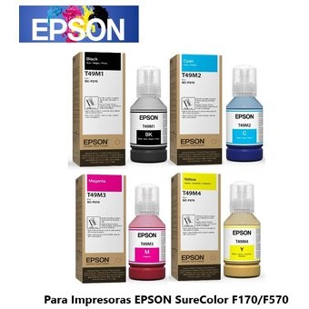 impresoras y scanners - BOTELLA DE TINTA EPSON T49M  EN TODOS LOS COLORES 140ML T49M PARA IMPRESORAS 