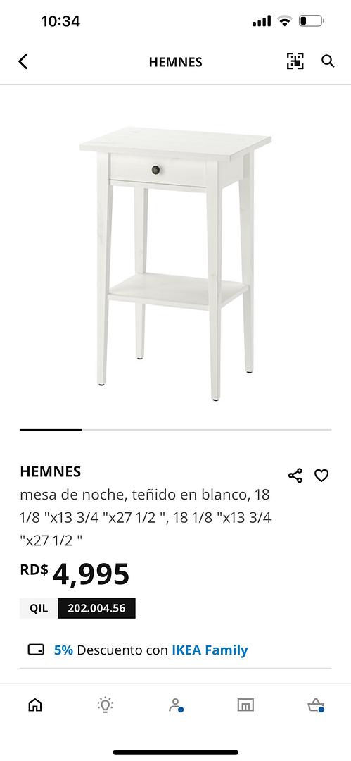 muebles y colchones - Dos mesitas de noche por 4,000 de IKEA  1