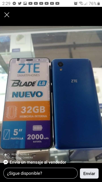 celulares y tabletas - Celular ZTE Blade L8 de 32 gb