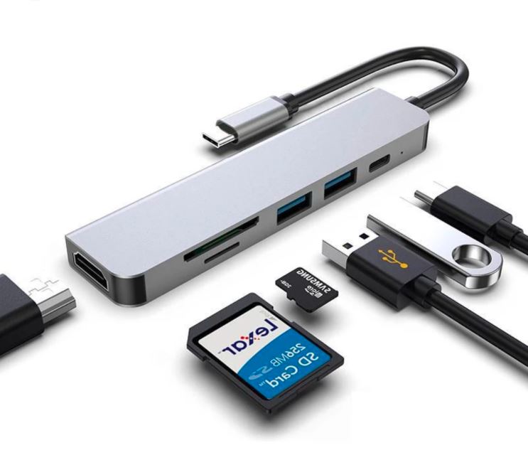 accesorios para electronica - CONVERTIDOR USB 3.0 TIPO C 6 EN 1 0
