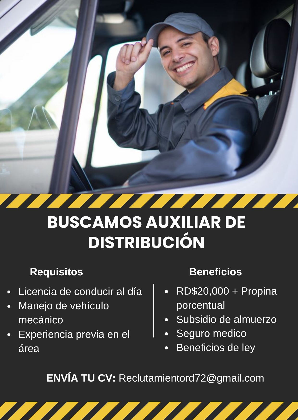 empleos disponibles - Auxiliar de Distribucion