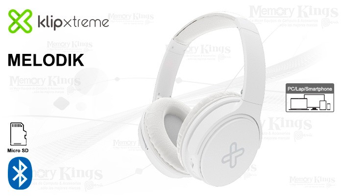 computadoras y laptops - AUDIFONO CON MICROFONO KLIPX MELODIK, BLUETOOTH V5.0, BATERIA RECARGABLE, 10 HOR 0