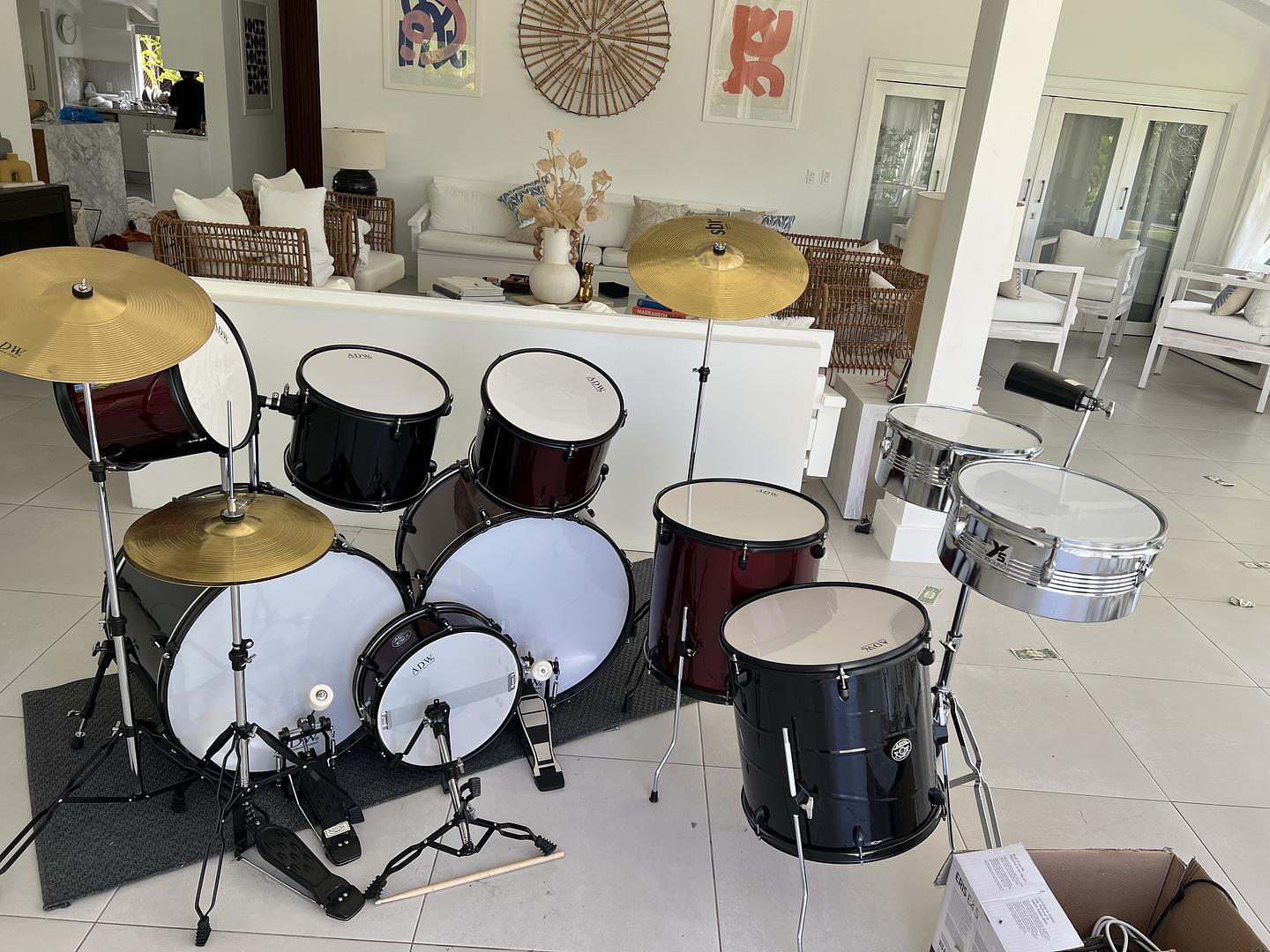 instrumentos musicales - bateria como nueva, bien equipada  3