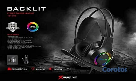 computadoras y laptops - AUDIFONO CON MICROFONO HEADSET GAMING VIRTUAL 7.1 XTRIKE ME  1