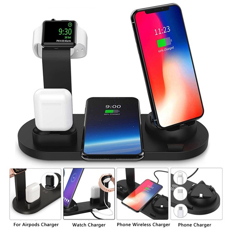 otros electronicos - Estacion de carga multifuncional, carga el telefono, los airpods y el applewatch 2