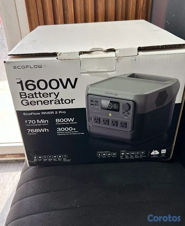 plantas e inversores -  EcoFlow Solar Generator River 2 Pro w/ 2 45W Solar Panels 2