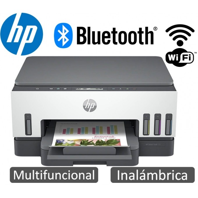 computadoras y laptops - TOTALMENTE NUEVA MULTIFUNCIONALHP SMART TANK 720 SISTEMA DE TINTA-WI-FI,BLUETOOT
