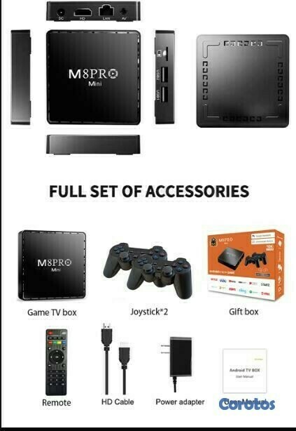 consolas y videojuegos - Convertidor de TV a smart con controles inalambricos para juegos 3