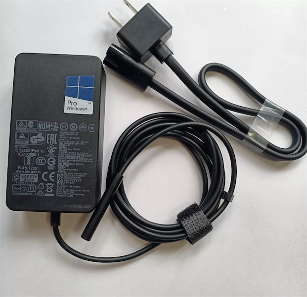 computadoras y laptops -  65W AC Charger Adapter for Microsoft Surface Pro 4/5/6/7/8/9 Book 1706 1800 New 3