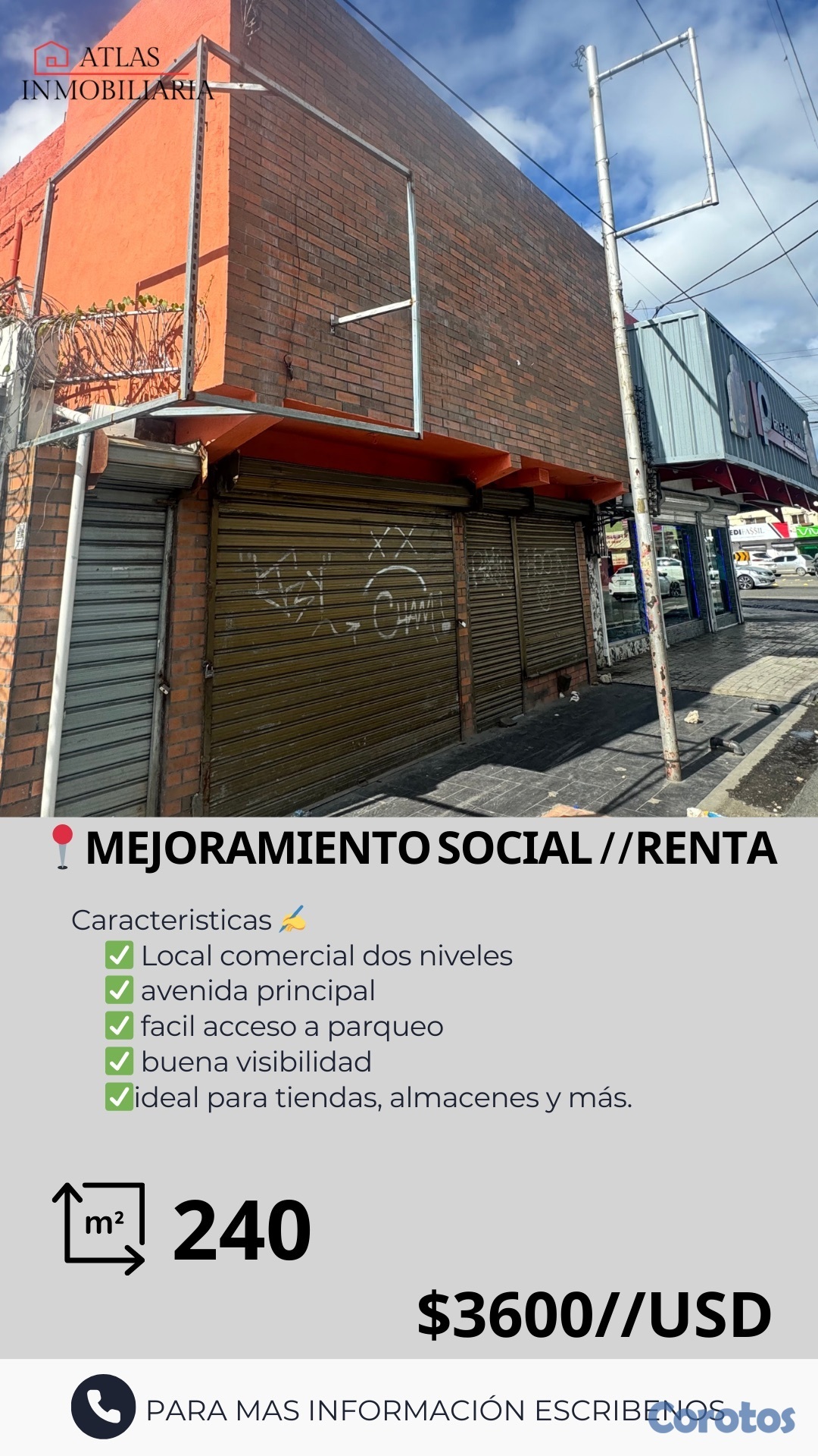 oficinas y locales comerciales - LOCAL COMERCIAL MEJORAMIENTO SOCIAL 1